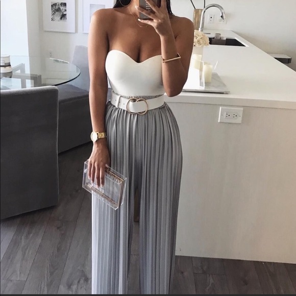 JLUXLABEL Tops - White Monroe Bodysuit sweetheart top